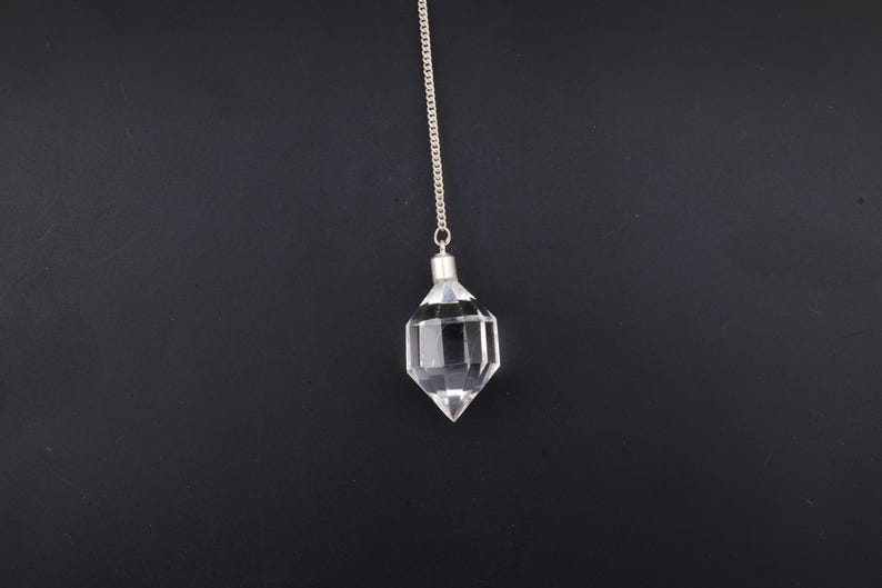 Clear Quartz Double Terminated Pendulum Pendant