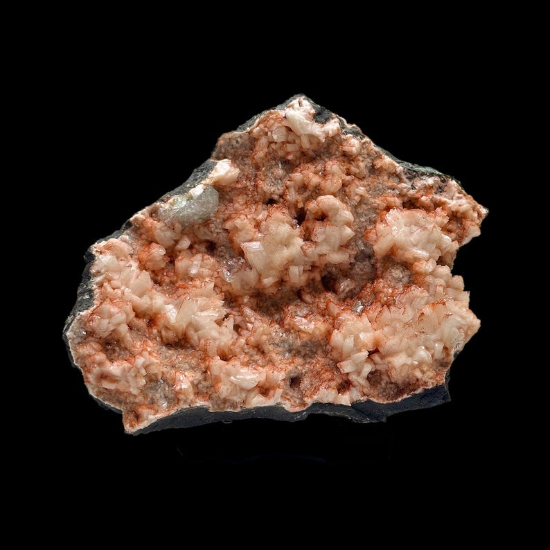 Indian Red Heulandite on Stilbite Matrix