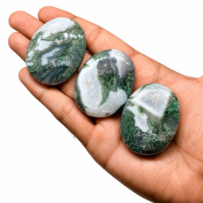 Moss Agate Palmstone