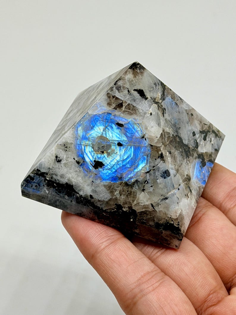 Rainbow Moonstone Pyramid #2