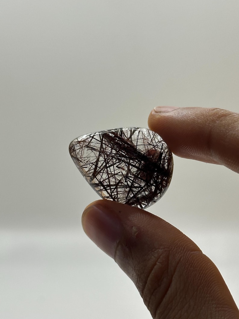 Red Rutile Quartz Cabochon