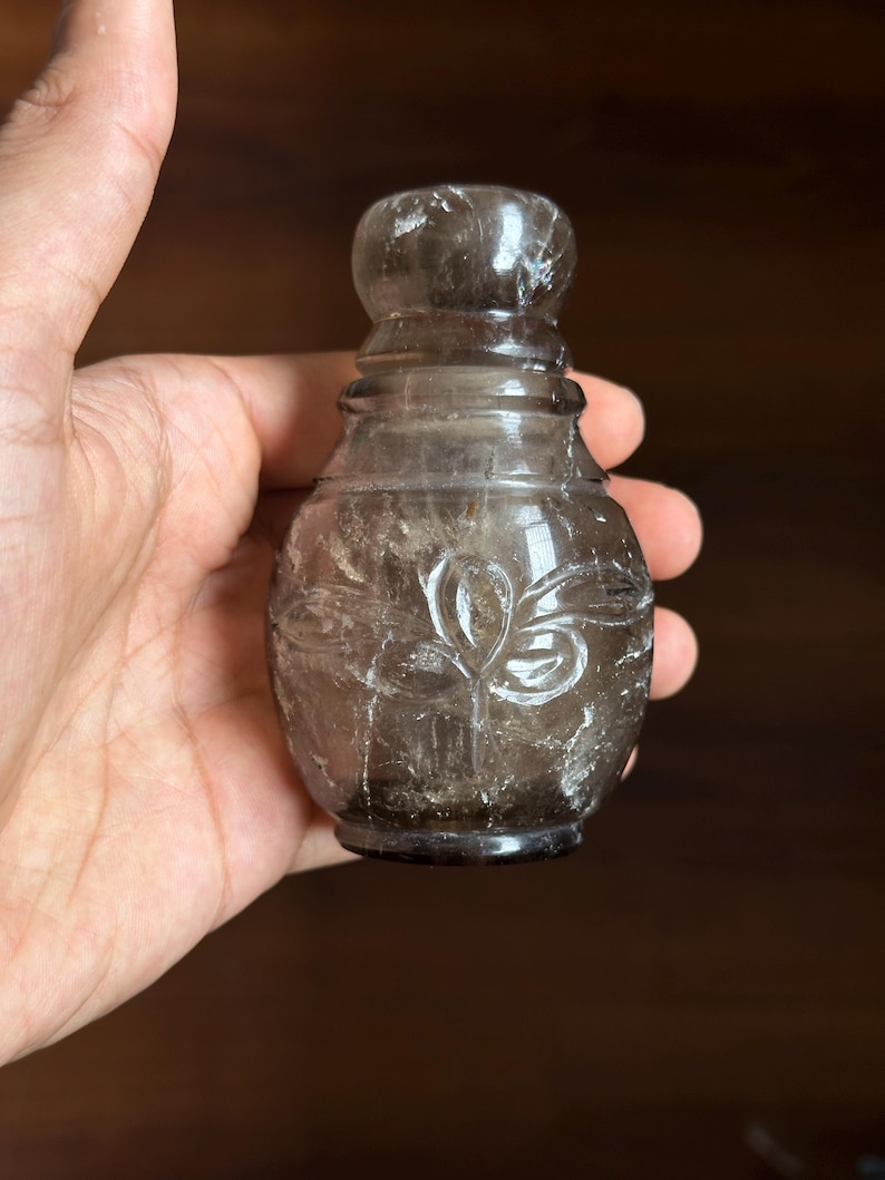 Smoky Quartz Essential Oil Bottle