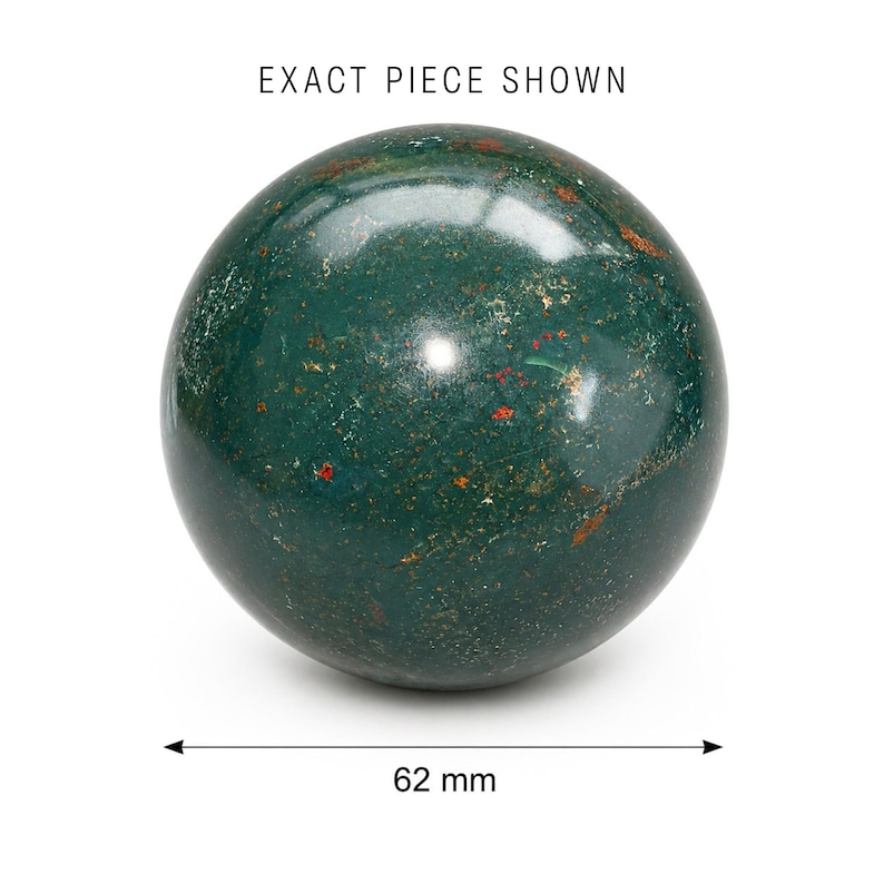 Bloodstone Fancy Jasper (Heliotrope) Sphere #1