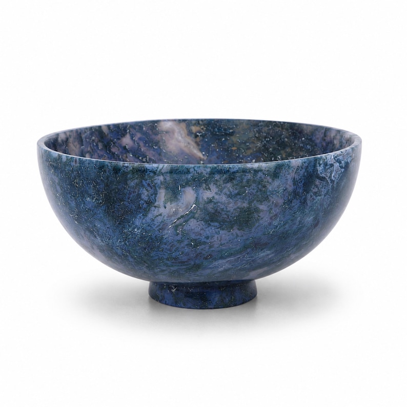 Blue Moss Agate Bowl