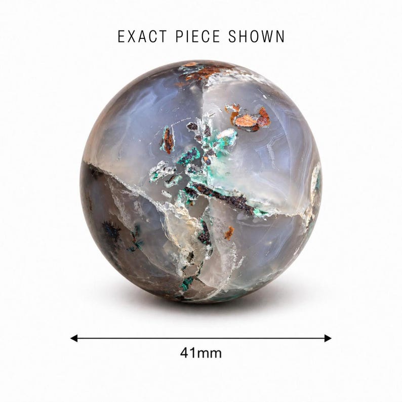 Confetti Chrysocolla Sphere #2