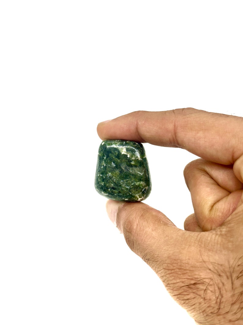 Green Uvarovite Garnet Tumbled Stone