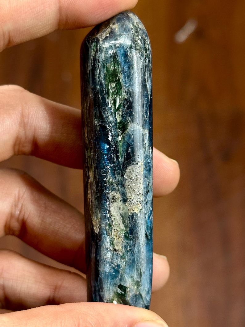 Blue Green Kyanite Wand #3
