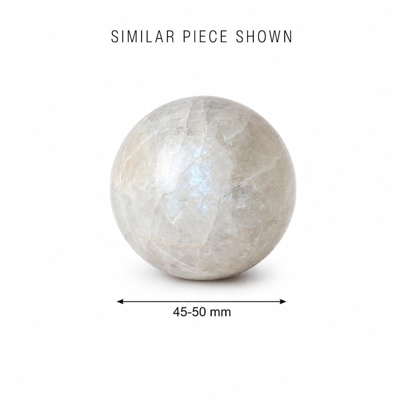 Blue Flash Moonstone Sphere