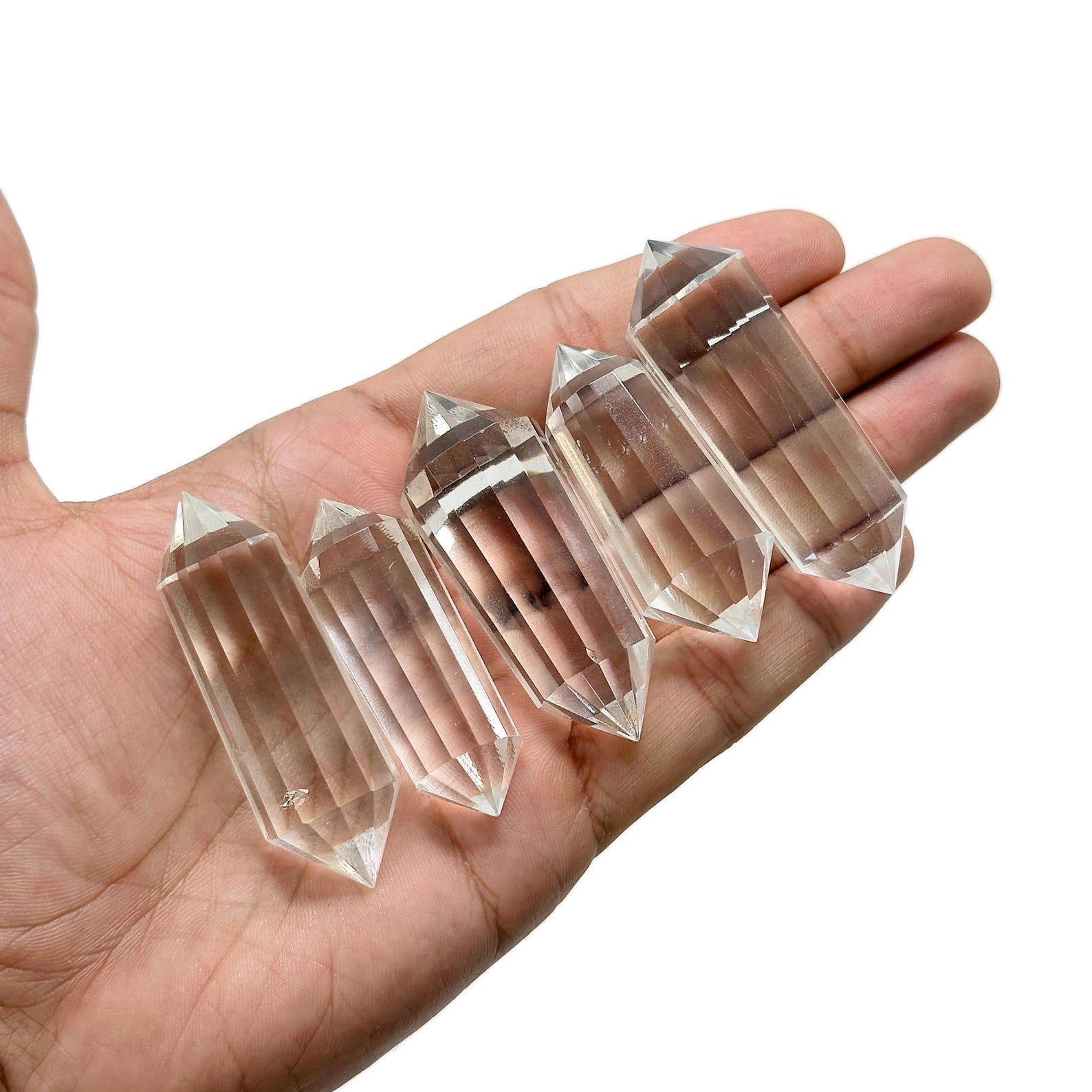 Clear Quartz Crystal Vogel Point Wand #2
