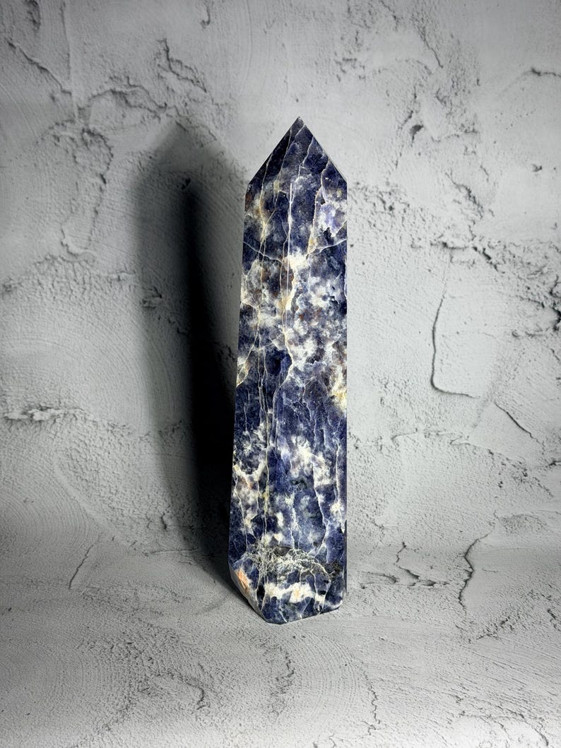 Polished Sunstone Palm Stone with Iolite