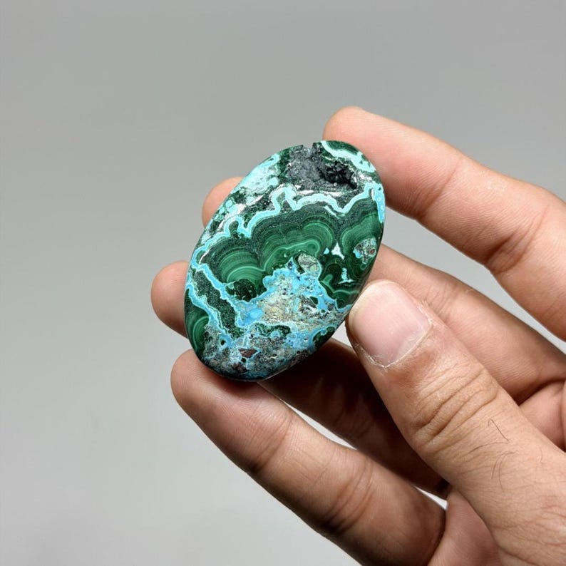 Chrysocolla Malachite Palmstones