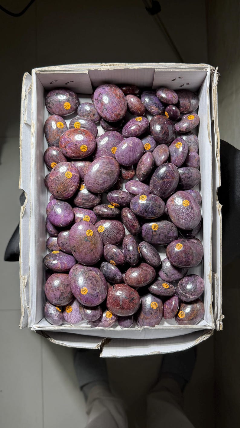 You Pick! Deep Red Star Ruby Palmstone