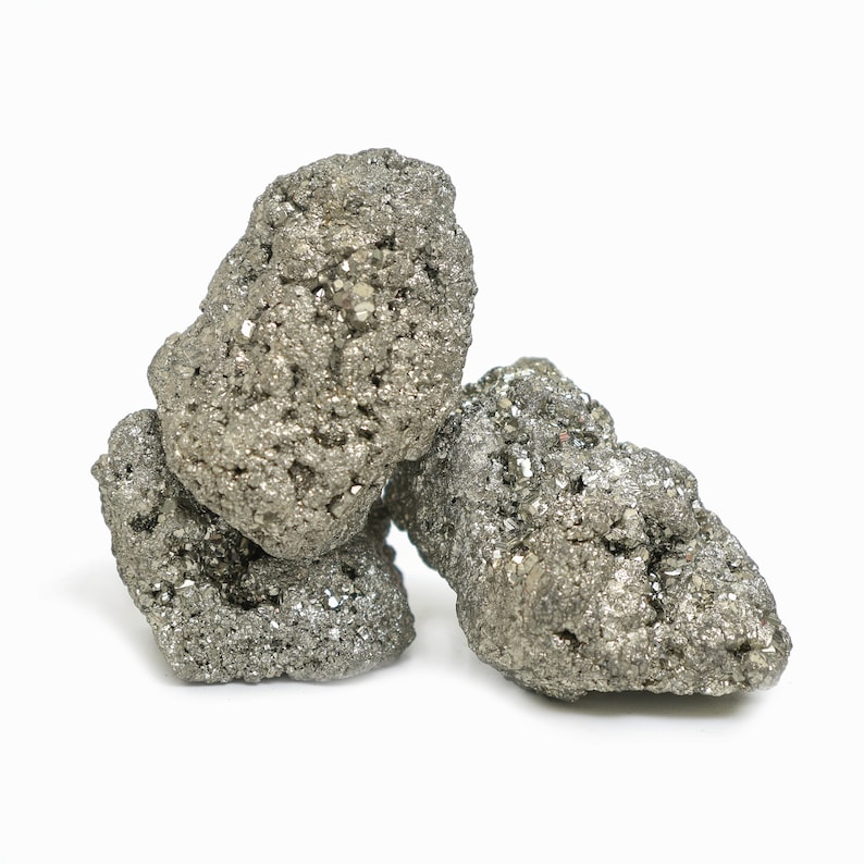 Raw Pyrite Crystal Cluster