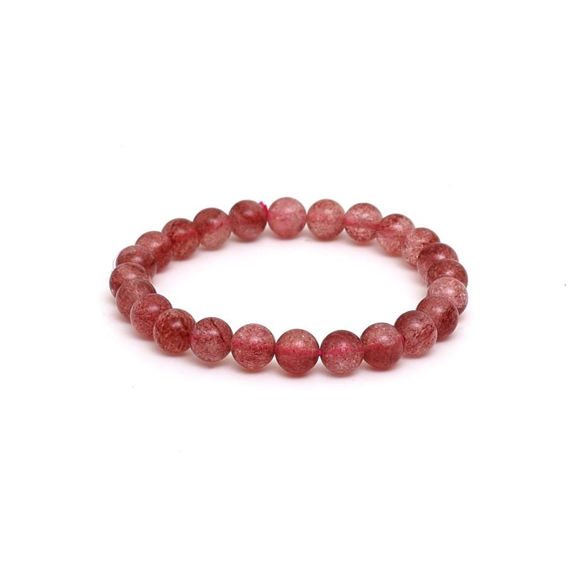 AAA Strawberry Quartz 8mm Bracelet
