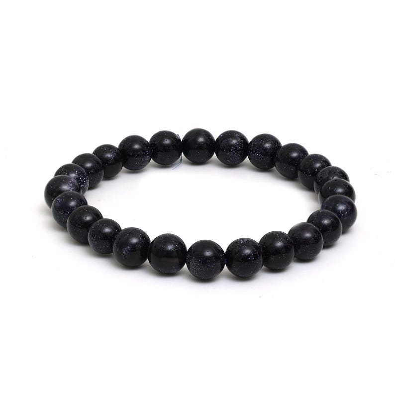 Blue Goldstone Band Bracelet
