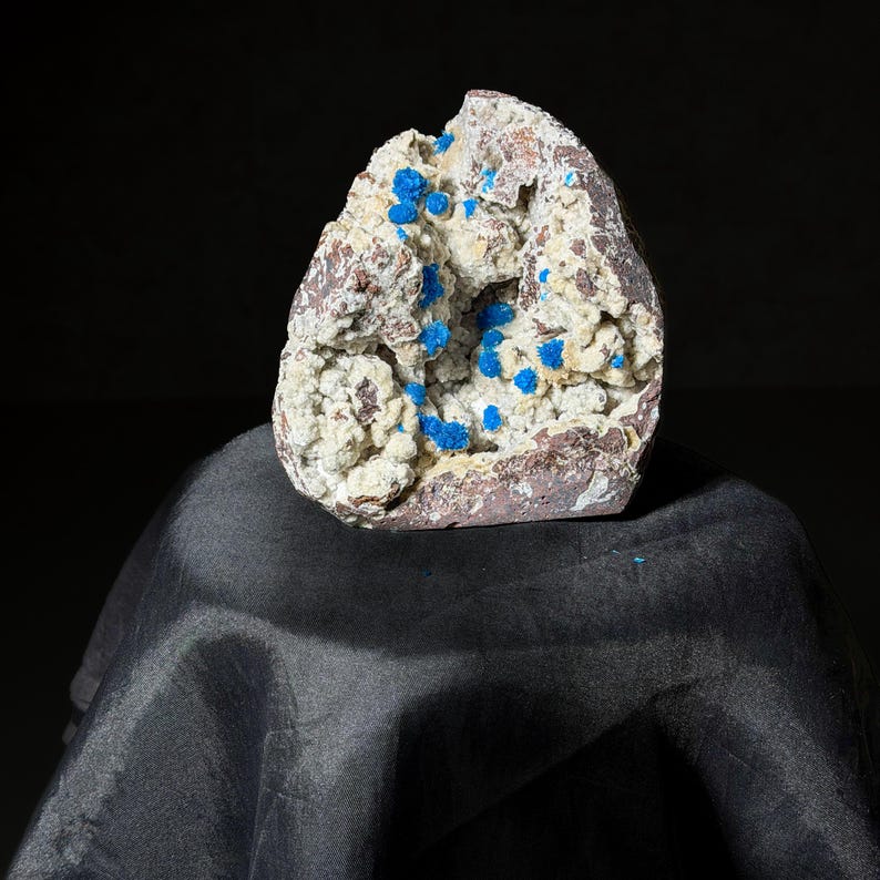 Cavansite with Pentagonite on Matrix #2