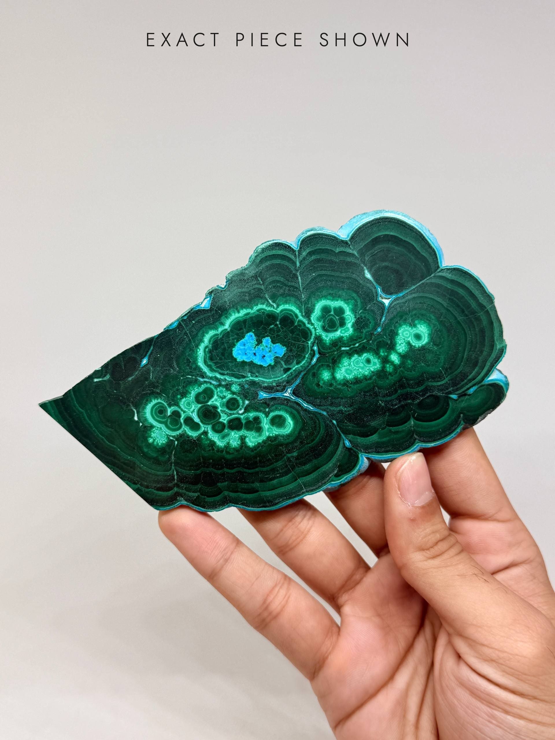 Malachite Chrysocolla Slice