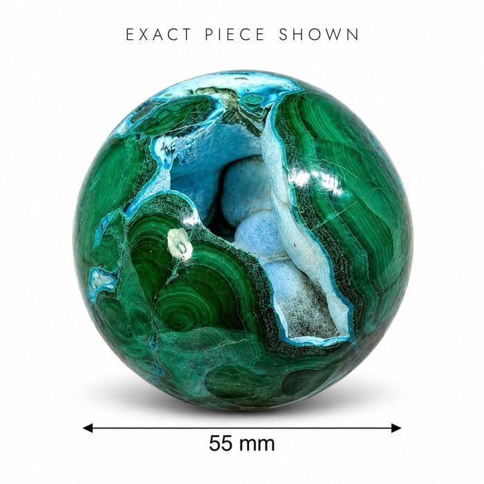 Malachite Chrysocolla Sphere